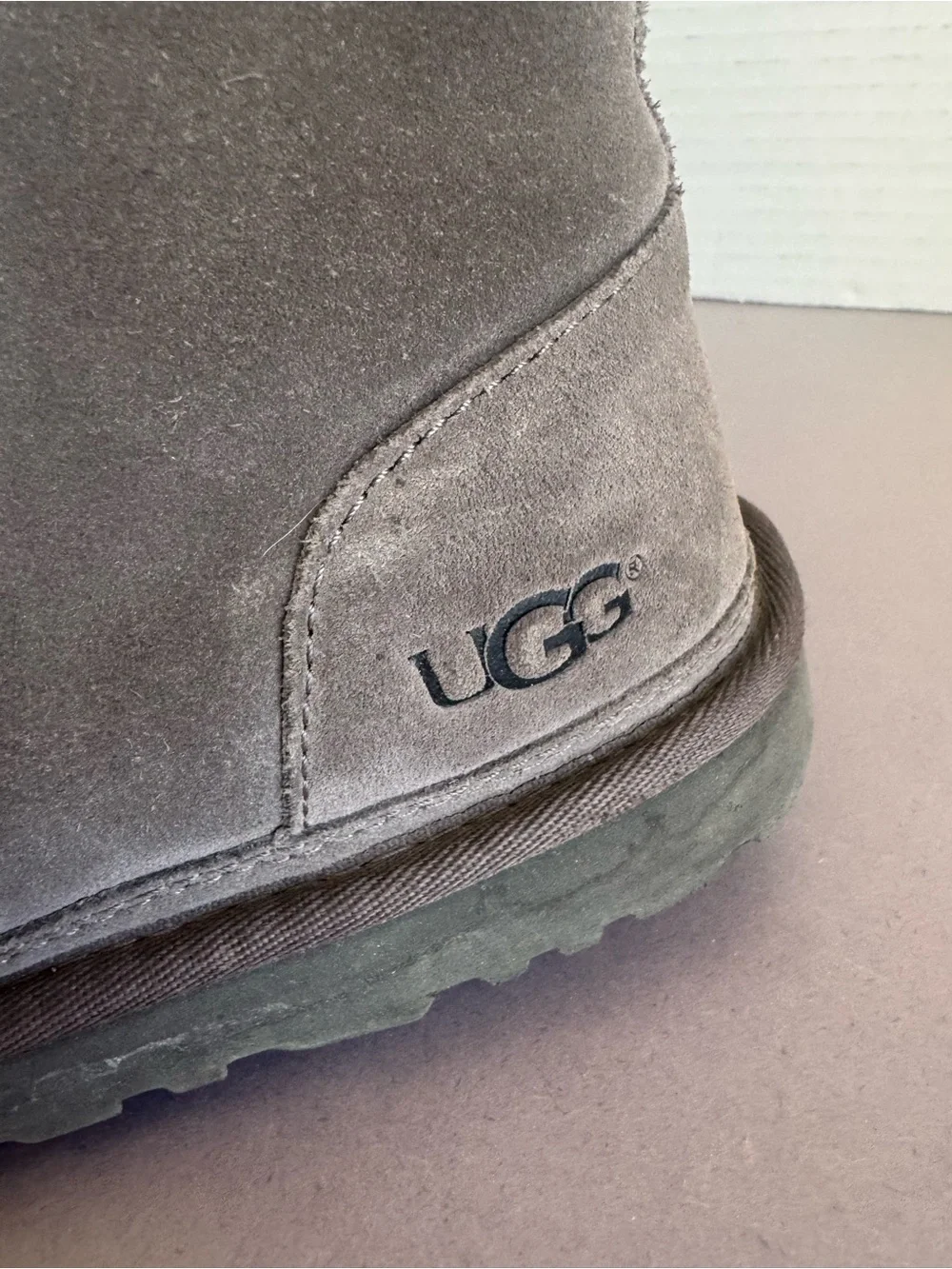 UGG Men's Suede Lace-Up Ankle Boots - Dark Brown